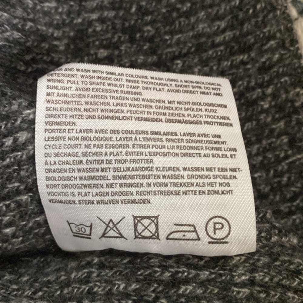 Brodie Cashmere Charcoal Grey Cropped Sweater EUC - Picture 6 of 6